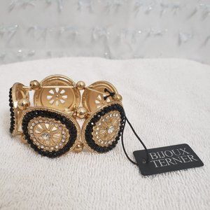 Bijoux Terner Stretchy Gold Statement Bracelet
